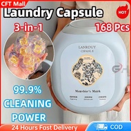 3 IN 1 Laundry Detergent Capsules & Anti-Mite 99% Antibacterial Multi-Purpose Laundry Beads 168 Pcs/