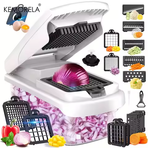 14/15 in 1 Multifunctional Vegetable Chopper Food Chopper Onion Chopper Vegetable Chopper with Conta