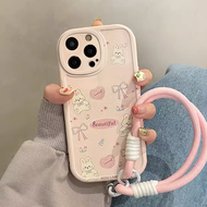 Ốp Lưng Điện Thoại Hình Thỏ Dễ Thương Có Thắt Lưng Thắt Nút Bướm Bảo Vệ Cá Nhân Cho Meizu 20 pro 18s