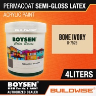 ♞,♘Boysen Permacoat Semi-Gloss Latex Paint for Concrete / Stucco / Bricks / Hollow Blocks / Dry Wal