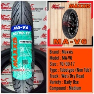 Maxxis MA-V6 Ring 17 Tubetype - Ban Maxxis Motor Bebek Non Tubles