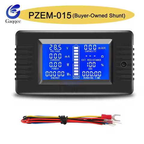 PZEM015 0-200V Car Battery Discharge Indicator Capacity Tester Power Energy Impedance Resistance Vol