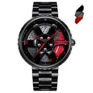 SHIFT TE37 TYRE ORI Jam Tangan Lelaki Sport Rim Men Watch Hub Real 3D Custom Mold Wheel Watch Design