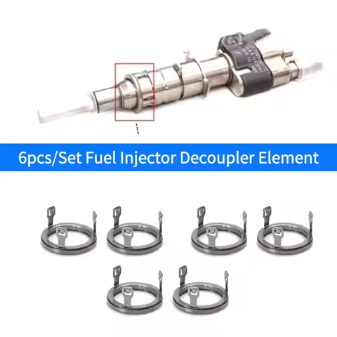 6pcs/Set Fuel Injector Decoupler Element 13537564751 13538651060 For BMW E88 N43 5 7 Series N53 N54 