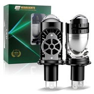 2PCS H4 9003 HB2 HS1 LED Mini Projector Lens LED Car Headlight Bulb 6000K 100W CANBUS Hi/Low Light