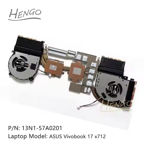 13N1-57A0201 Black Original New For ASUS Vivobook 17 x712 CPU Cooling Fan Heatsink Cooler