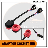 Socket Adaptor Bulb HID Connector Ballast Lamp D2S D2R D2C D4S D4R D4C C2R Car Motorcycle - 1PC