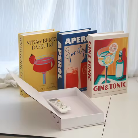 Aperol Cocktail Luxury Fake Books Decoration Coffee Table Decorative Books Club Villa Hotle Decorati