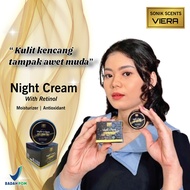 VIERA Night Cream with Retinol Krim Malam Anti Aging Krim Anti Penuaan Penghilang Darkspot Anti Keri