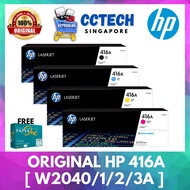 ORIGINAL HP 416A (B/C/Y/M) Standard Toner Cartridge [W2040A/W2041A/W2042A/W2043A] SG Ready Stocks