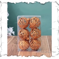 SET of 6 Christmas Decorative Balls Size 6CM Code E3 PKSSS433