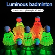 Ralapu Led Shuttlecocks Led Light-up Shuttlecocks Colorful Led Badminton Shuttlecocks Perfect for Indoor/outdoor Sports Activities Set of 6 Luminous Badminton Balls Fun and Exciting