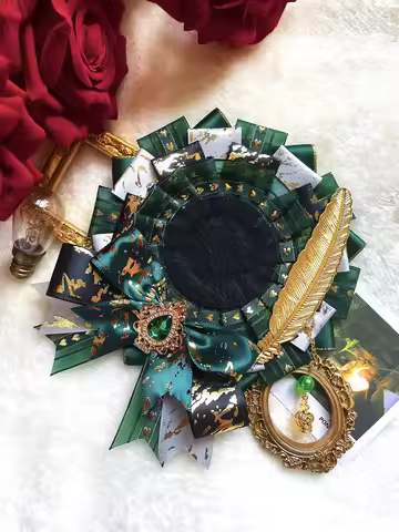 women Ita bag Accessories，luxury Badges Base Tray holder，award rosette ribbons，Lolita bdg Decoration