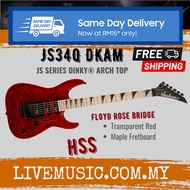 Jackson FSR Dinky JS34Q DKA-M Electric Guitar, Transparent Red