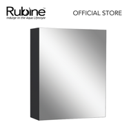 RUBINE RMC-1138D10 BK 38cm SS Mirror Cabinet - Pearl Black