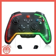 The BIGBIG WON Rainbow 2 Pro is a wireless Switch controller for Nintendo Switch/PC Windows/Android/iOS, with Bluetooth and wired PC game controller compatibility. It features 6-axis gyro, vibration, turbo, NFC, and wake-up functions.
