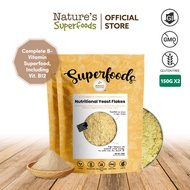 Bundle Deal: Nature's Superfoods Premium Nutritional Yeast Flakes 150g Packs x2 l Complete B Vitamin
