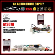 Toyota Land Cruiser Lc100 (Full High Spec) Car Stereo Power Harness Socket With Canbus For Android P