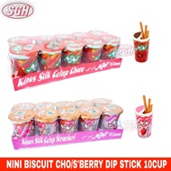 Cvmallow Nini Nni Nni Chocolate / Strawberry Biscuits Sticks with Chocolate / Strawberry Dip