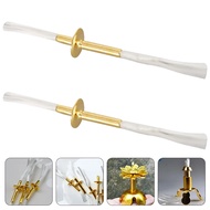 ✥2pcs Wicks Replacement Alloy Wick Tube Kerosene Lamp Oil Lamps Parts Burners glass pipes ❤☃N+M_