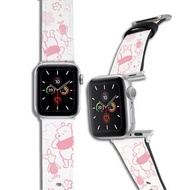 迪士尼系列 Apple Watch 皮革錶帶 粉萌繽紛維尼02