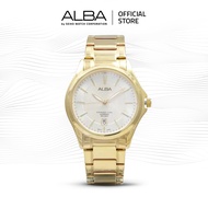 Alba Jam Tangan Pria AS9946 Quartz Stainless Steel Gold Watch