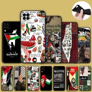 Silicone Cover for Samsung Galaxy A06 A16 S24 Fe S24Plus S24Ultra F9G8 Palestine Phone Case Soft Cas
