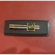 American Express logo gold plated tie clip