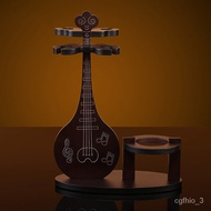 包邮Cabinet Wooden Wine Rack Red Liquor Rack Solid Wood Pipa Creative Chinese Barware Bar Bottle Stand Vintage Style Kitch