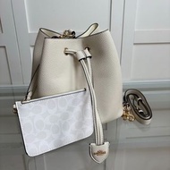 COACH-女包 Rowan22 印花塗層手提斜挎包子母水桶包新款CBH07尺寸21 C7
