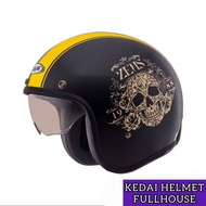 ZEUS HELMET CLASSIC RETRO ZEUS 388 WITH DOUBLE VISOR