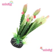 AHTY Plastic Cactus Plant, Simulation Aquatic Style Simulation Cactus Plant, Decoration Landscaping 