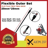 Brush Cutter Honda GX35 Flexible Shaft Outer Set Mesin Rumput