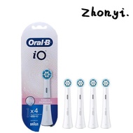 Oral-B io Mild Soft cleaning toothbrush replacement brush head, white (4 count)