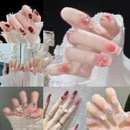 【24pcs】24/Pcs DIY Fake Nails French Finger Nail Art False Nail