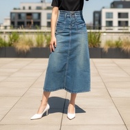 C5X Jeans - CORTIS skirt Women's Jeans skirt Semi A-line Highwaist 7/8 premium stretchy material vin