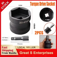 Heavy-duty Torque Drive Socket 39x41mm And 3/5Inches Extension Set 1/2" Drive Deep Impact Socket Set