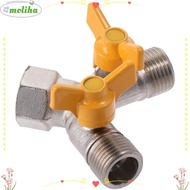 MOLIHA Water Diverter, Valve 3 Way Brass Faucet, Nickel Shower Diverter Shut  Valve