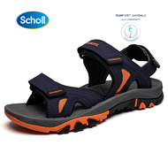 Scholl รองเท้าสกอลล์-มาริโอ้ SANDAL รองเท้ากีฬาผู้ชายรองเท้าแตะชายหาด Plus Size รองเท้าแตะเพื่อสุขภาพผู้ชายคุณภาพสูง