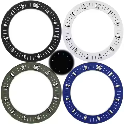 31mm Hollowed Out Watch Dial Green Luminous Watch Faces Accessories Repair Parts NH70／NH35 / NH36 Mo