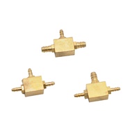 5PCS/Box Dental Copper Tee Valve 5x5x3mm 5x3x3mm 3x3x3mm For Chair Unit Clinic Equipment Replacement