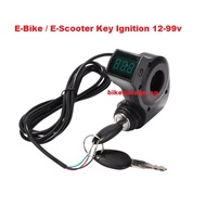 [SG SELLER] Key Ignition 12-72v Ebike PMA Voltmeter Display LED Indicator Key Ignition Battery