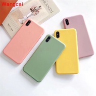 Soft Case Silikon Tpu Matte Warna Permen Polos Untuk Oppo A55 A54 A15