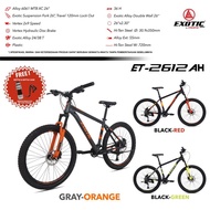 Sepeda MTB Exotic ET-2612 AH Ukuran 26 Inch 2×9 Speed Hidrolis Alloy Sepeda Gunung Dewasa