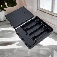 on 1Pcs 4 Slots AA Battery Holder .5 Battery Case With Power And USB Soet Light AA Battery Box n