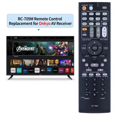 Best RC-709M Remote Control Replacement for Onkyo AV Receiver RC-737M RC-765M TX-SR507 TX-SR606 TX-S