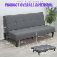 LOFT Living ZOE 3 Seater Sofa Bed-White Fleece