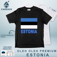 ESTONIA 4 SOUVENIR T-Shirt Cotton Combed 24s SOUVENIR PREMIUM GIFT