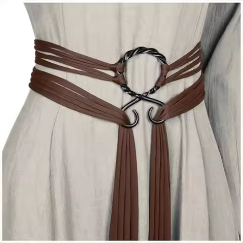 Viking Troll Cross Belt Norse Witch Rope Belt Medieval Accessories Women Renaissance Viking Knights 
