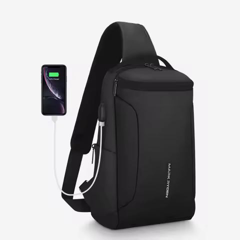MARK RYDEN Large Capacity Crossbody Shoulder Bag For Men Travel Sling Bag Fits in 11inch Pad